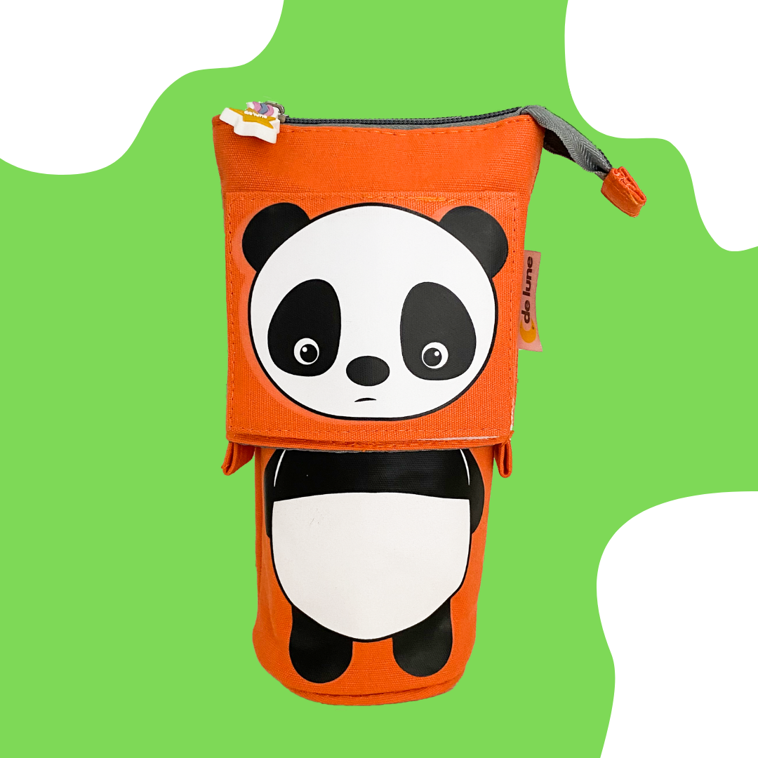 Trousse pot à crayons panda pour enfant