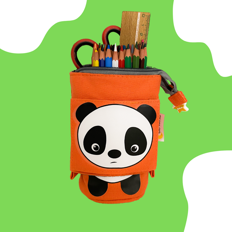 Trousse pot à crayons panda pour enfant